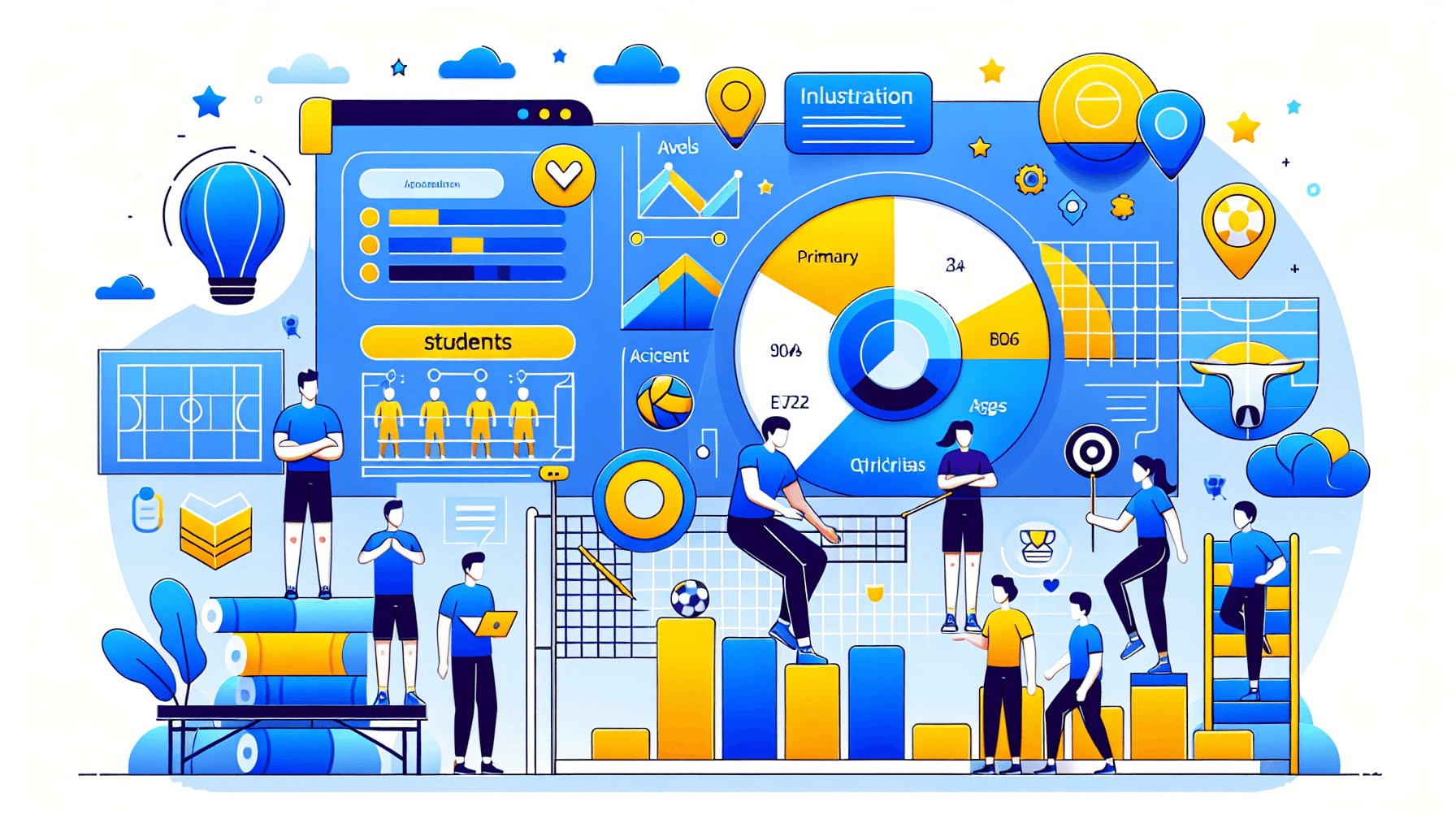 Categorías y organización de estudiantes
