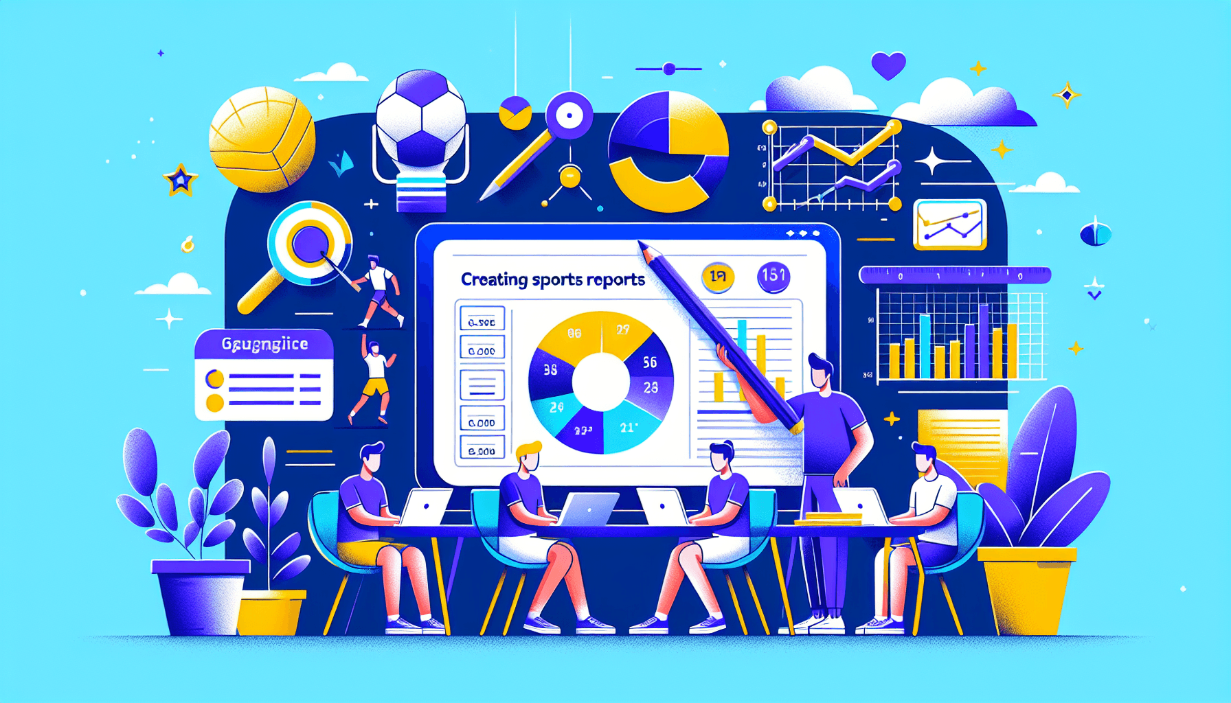 Crear reportes deportivos